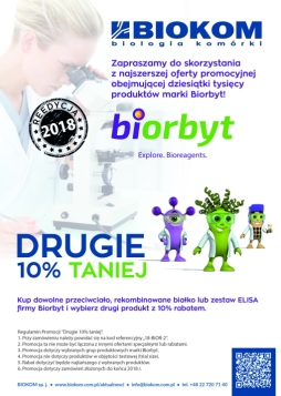 PROMOCJA PRODUKTÓW BIORBYT. DRUGIE 10% TANIEJ! REEDYCJA 2018