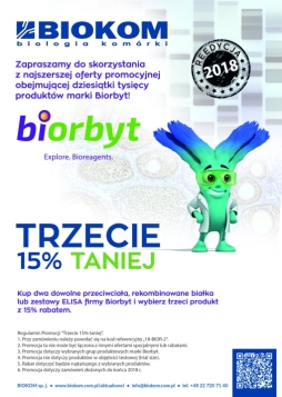 PROMOCJA PRODUKTÓW BIORBYT. TRZECIE 15% TANIEJ! REEDYCJA 2018